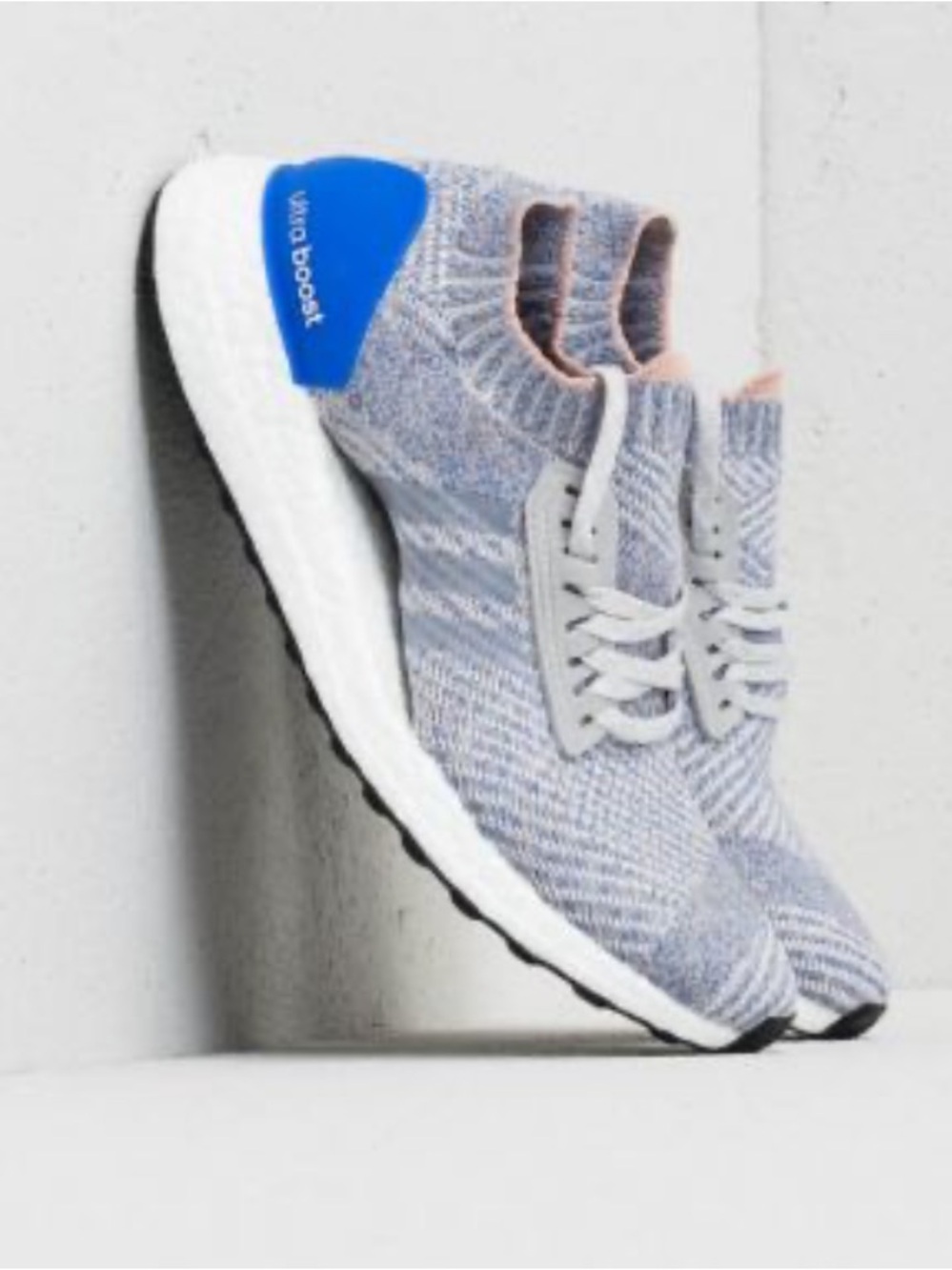 ✨Adidas Ultra Boost X Grey and Blue Knit Running Shoe